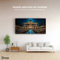 Cuadros Decorativos Canvas Revolution | Palacio Nocturno | Montaje3
