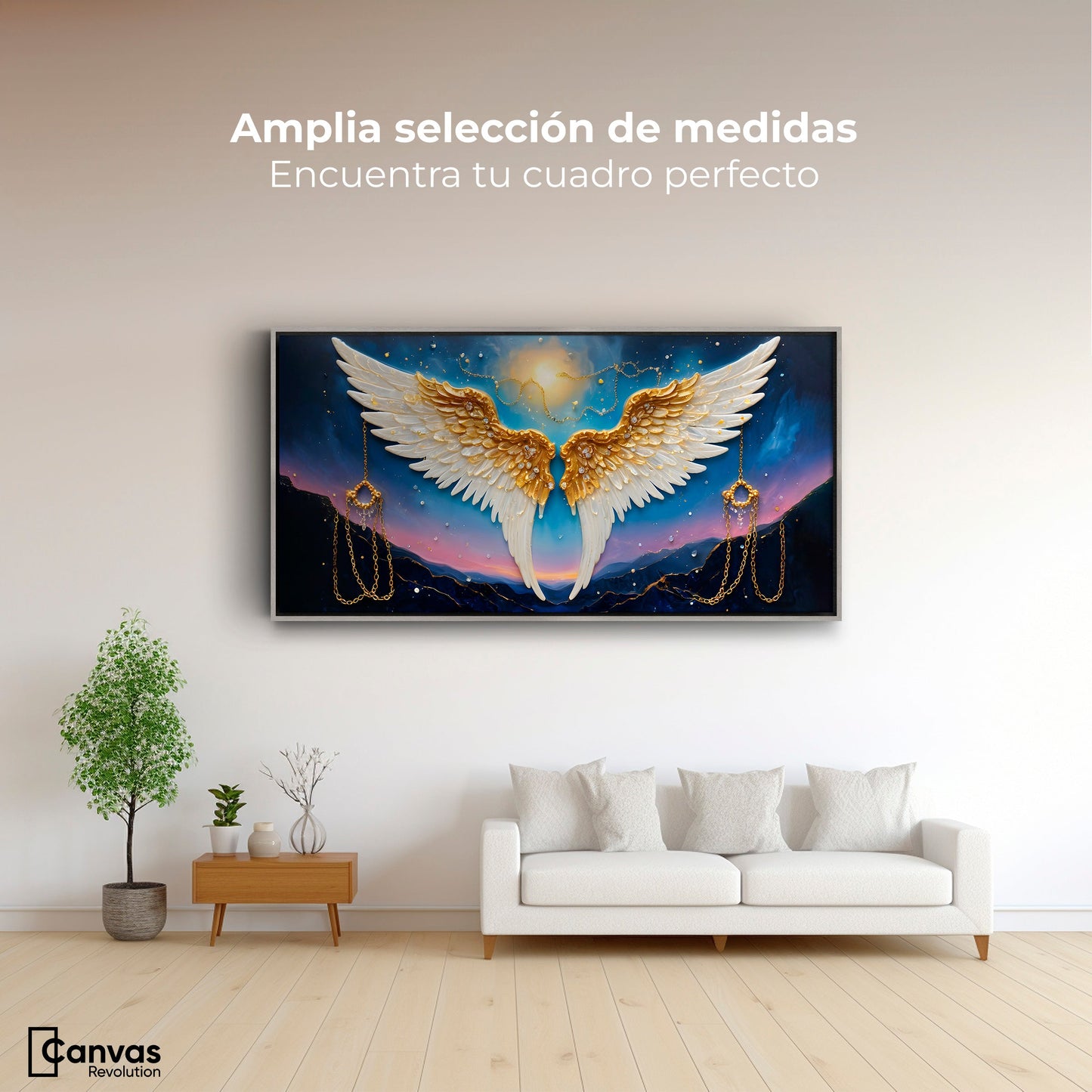 Cuadros Decorativos Canvas Revolution | Plumas Eternas | Montaje3
