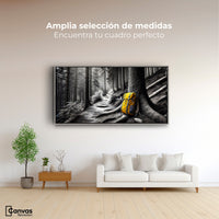 Cuadros Decorativos Canvas Revolution | Rastro Amarillo | Montaje3