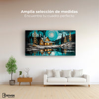 Cuadros Decorativos Canvas Revolution | Refugio Del Lago | Montaje3