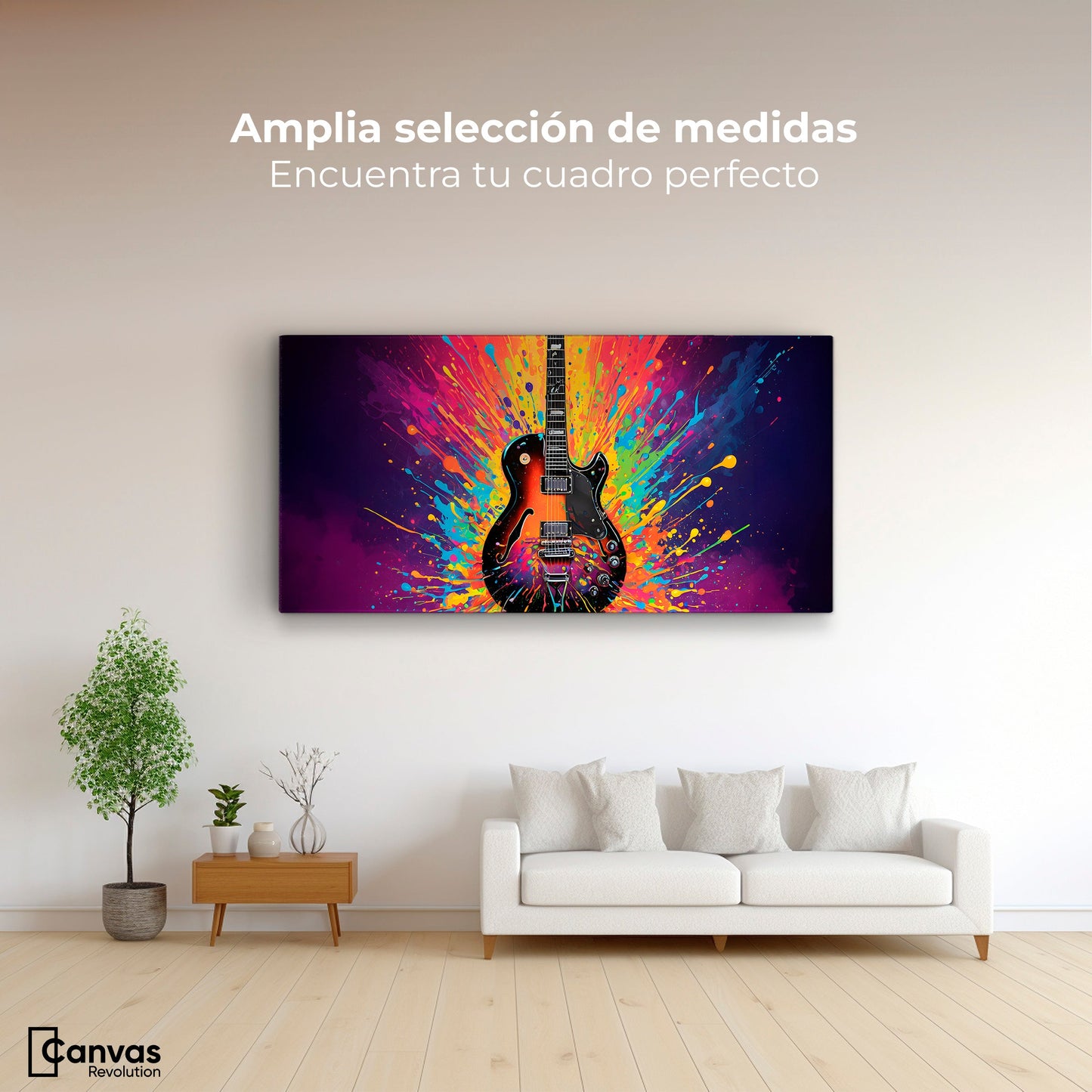 Cuadros Decorativos Canvas Revolution | Ritmo Explosivo | Montaje3