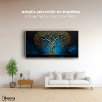 Cuadros Decorativos Canvas Revolution | Sabiduria Dorada | Montaje3