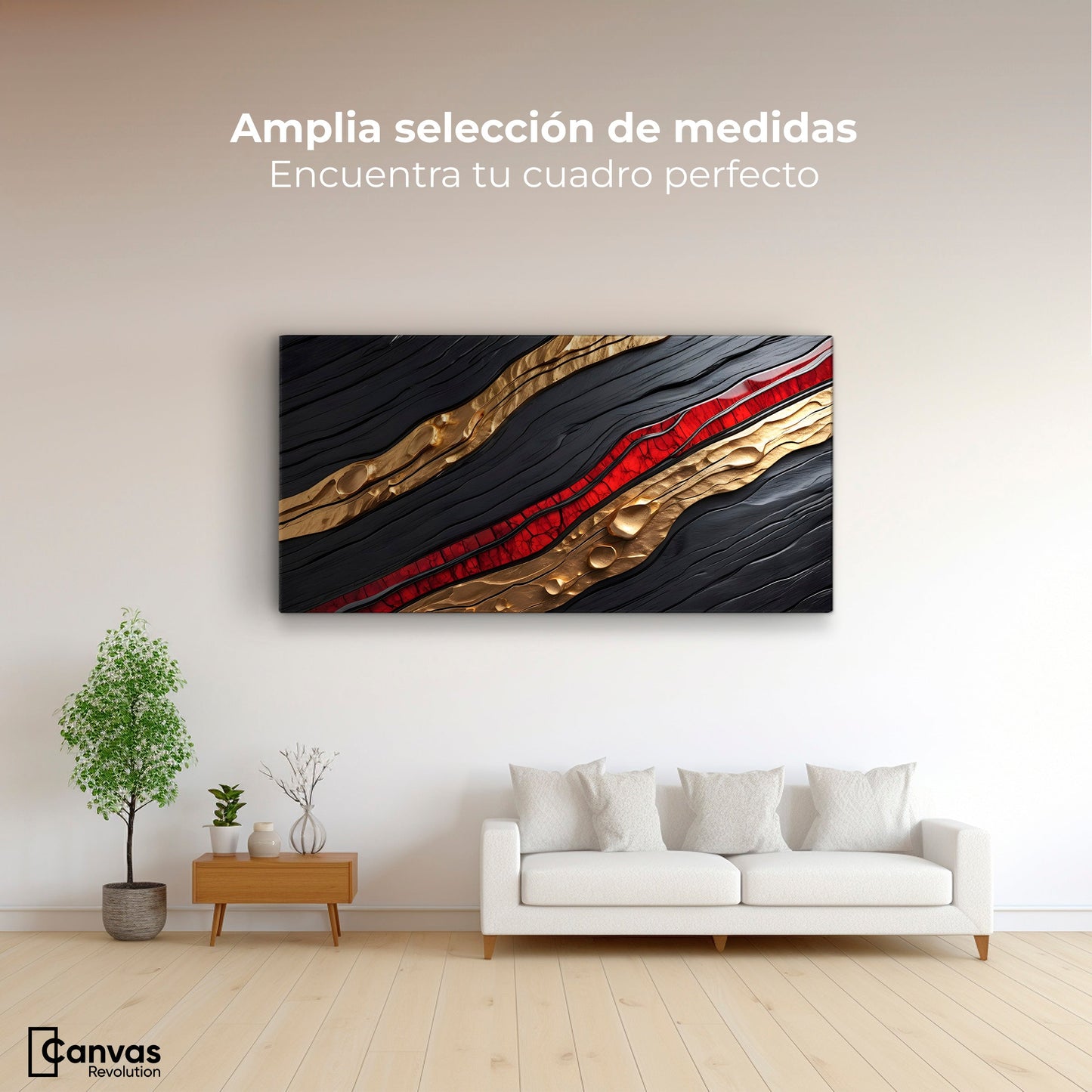 Cuadros Decorativos Canvas Revolution | Sinfonia Abstracta | Montaje3
