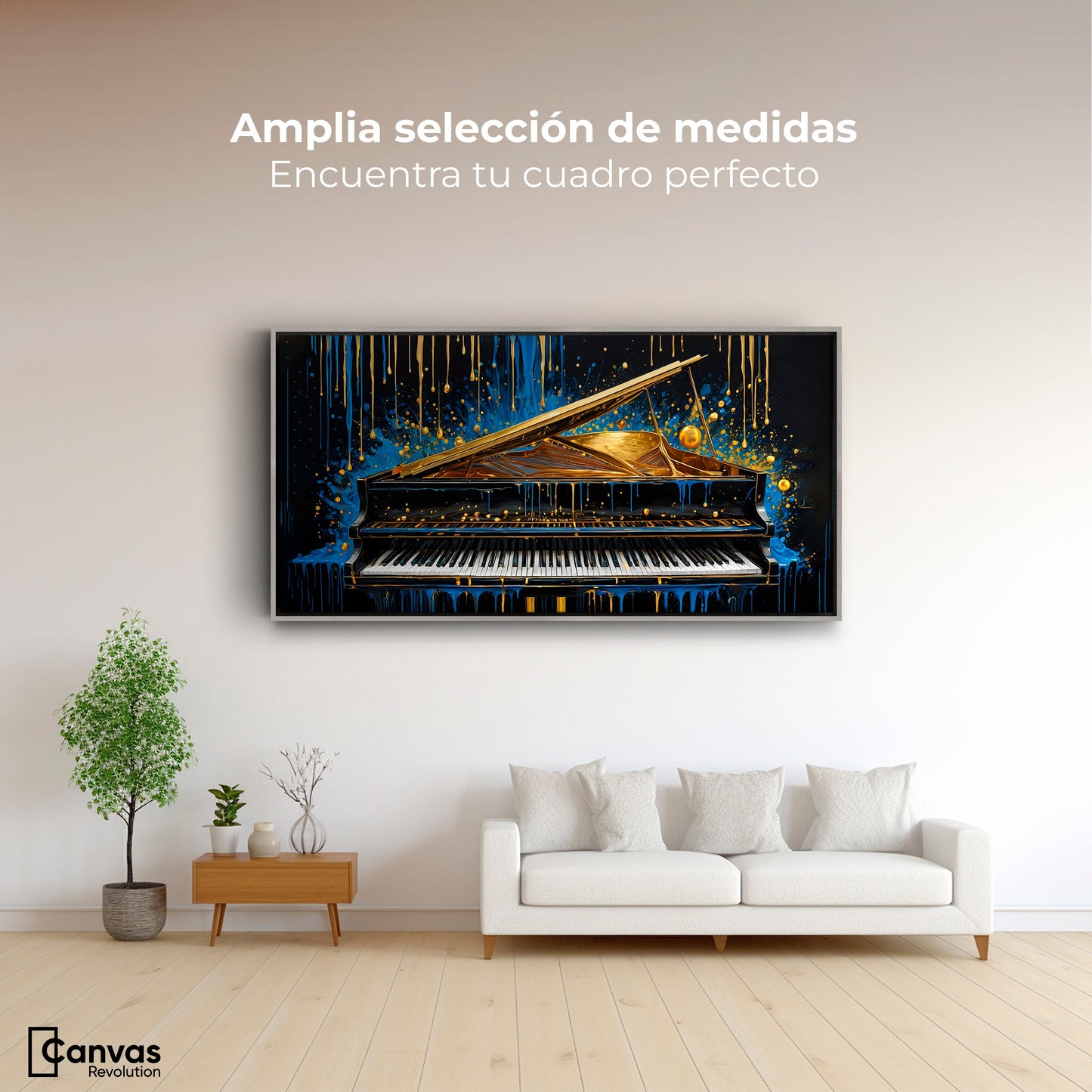 Cuadros Decorativos Canvas Revolution | Sinfonia Cromatica | Montaje3