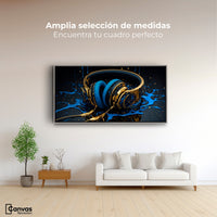 Cuadros Decorativos Canvas Revolution | Sinfonia Liquida | Montaje3