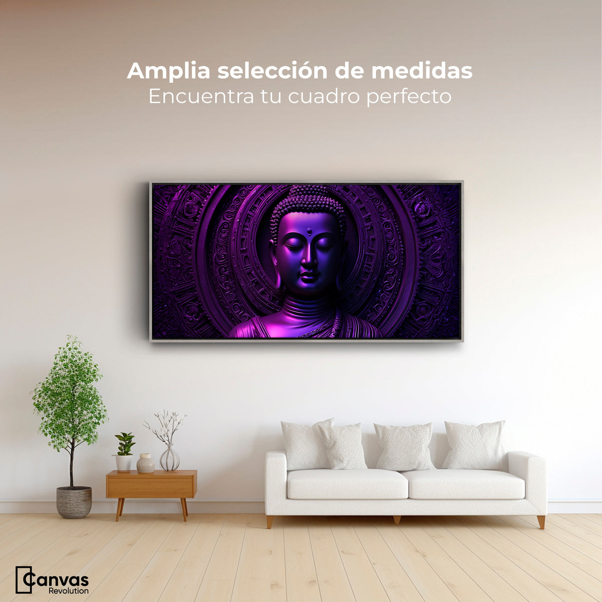 Cuadros Decorativos Canvas Revolution | Sinfonia Purpura | Montaje3