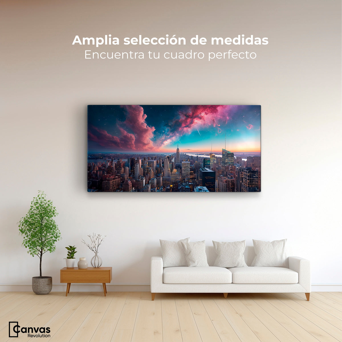 Cuadros Decorativos Canvas Revolution | Urbanidad Galactica | Montaje3