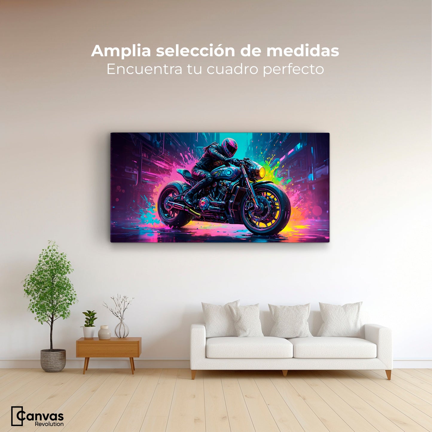 Cuadros Decorativos Canvas Revolution | Velocidad Luminosa | Montaje3