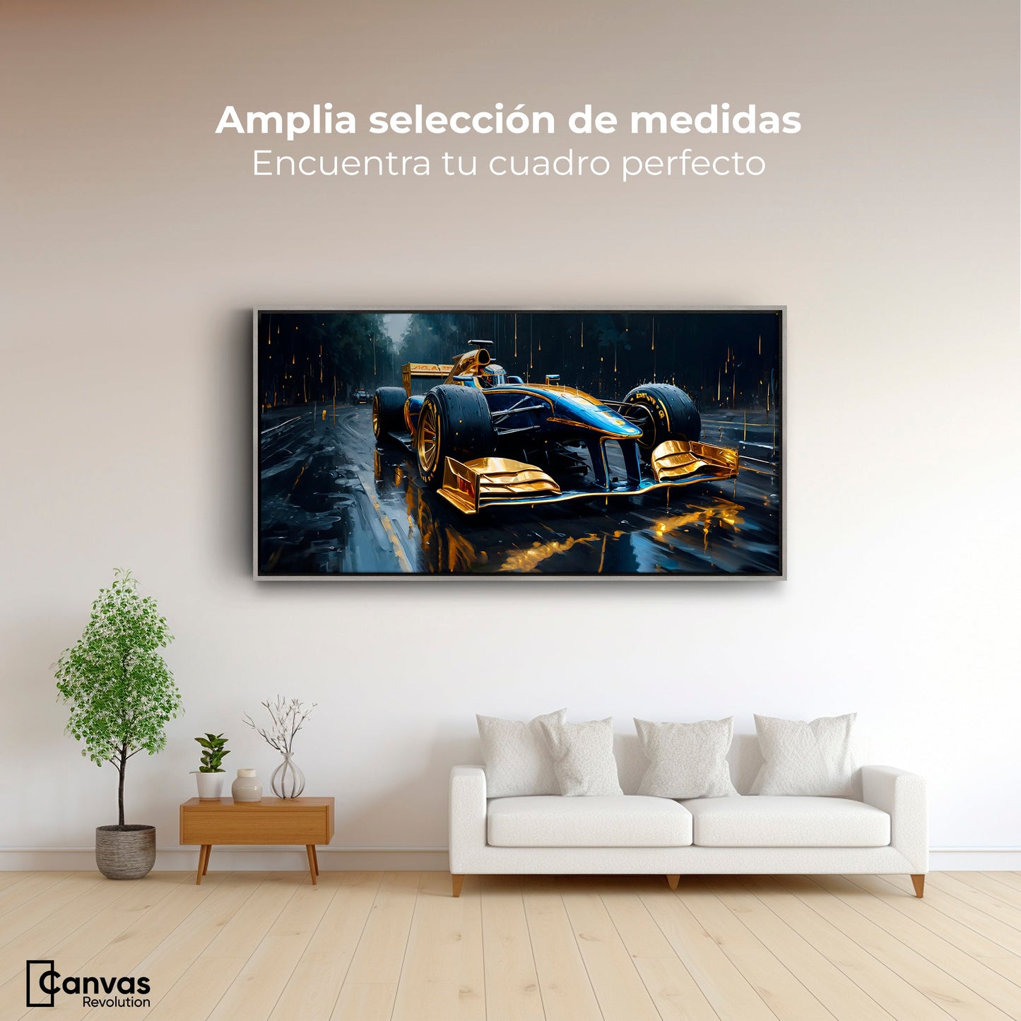 Cuadros Decorativos Canvas Revolution | Velocidad Tormenta | Montaje3