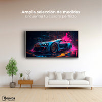 Cuadros Decorativos Canvas Revolution | Velocidad Vibrante | Montaje3