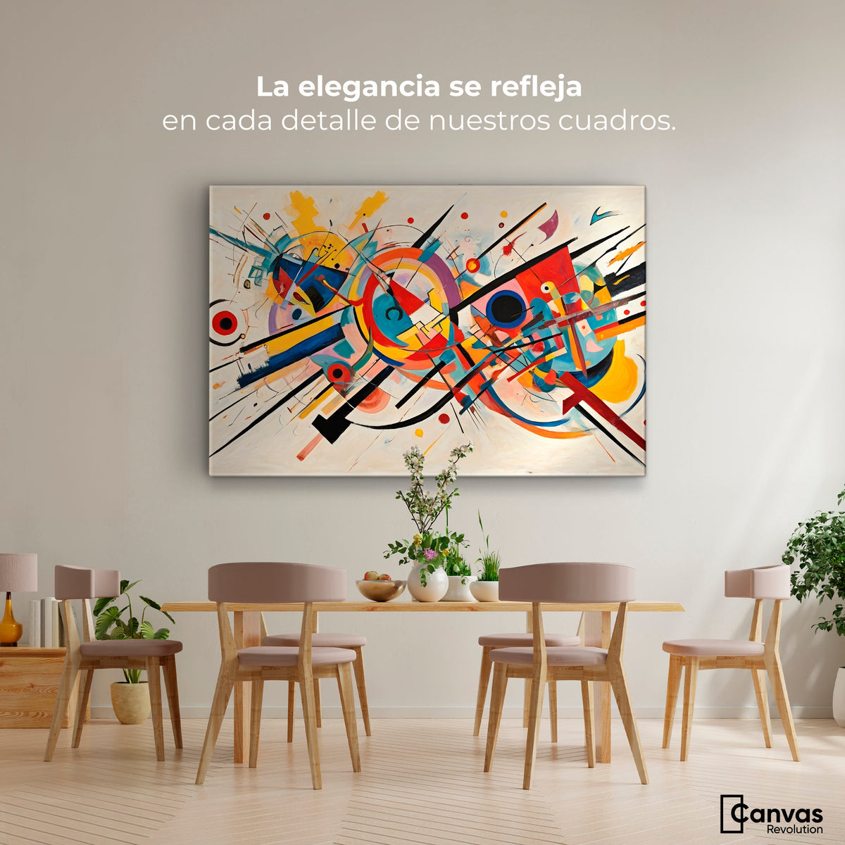 Cuadros Decorativos Canvas Revolution | Abstraccion Moderna | Montaje4