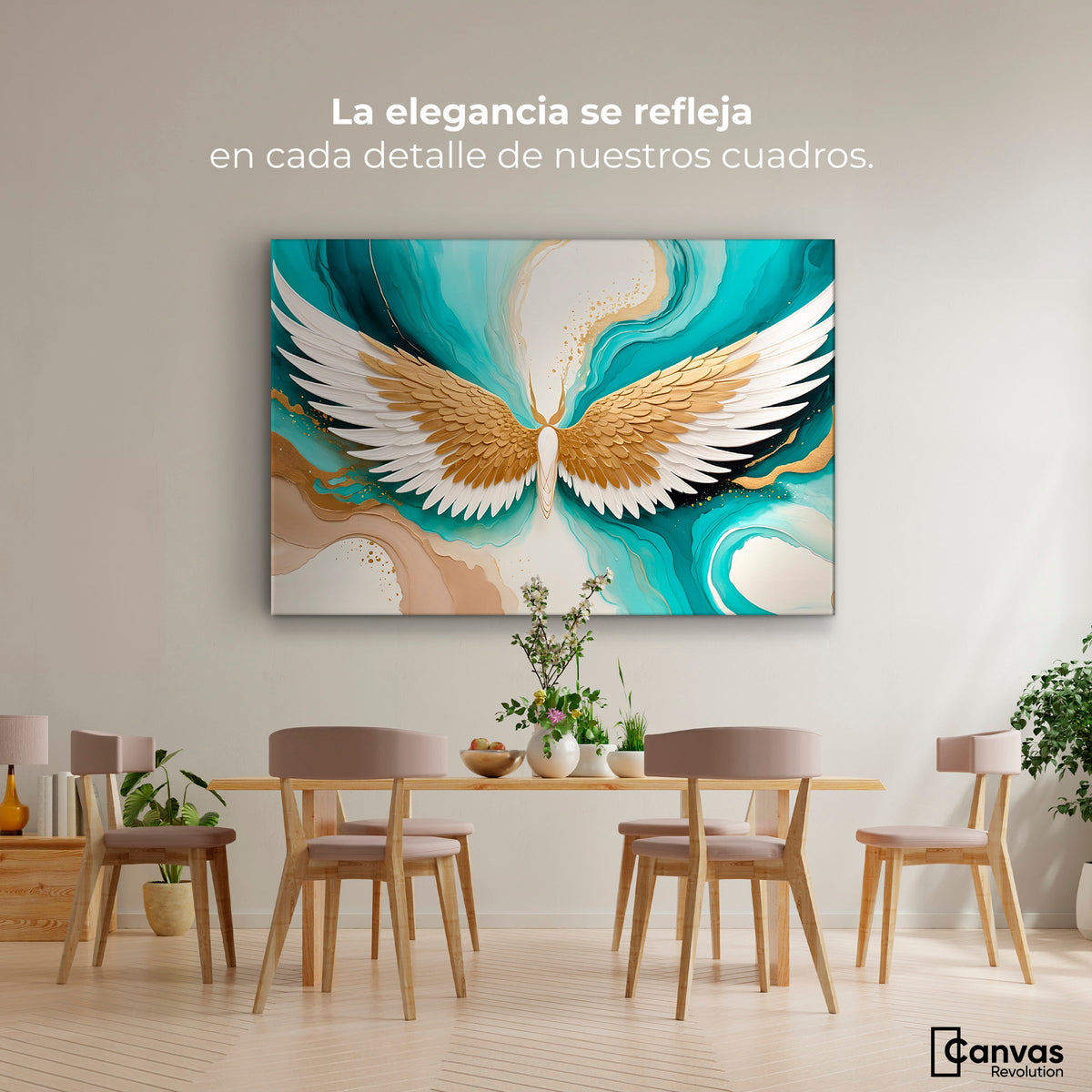 Cuadros Decorativos Canvas Revolution | Alas Angel Deco | Montaje4