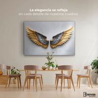 Cuadros Decorativos Canvas Revolution | Alas Angel Sereno | Montaje4