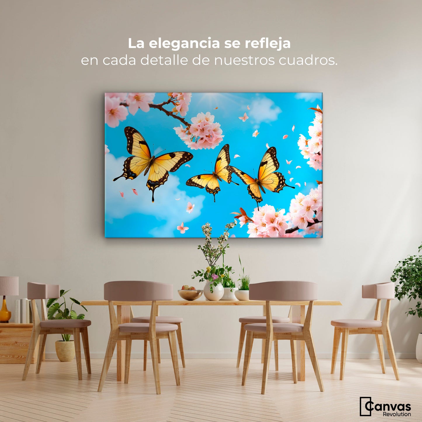 Cuadros Decorativos Canvas Revolution | Alas De Cerezo | Montaje4