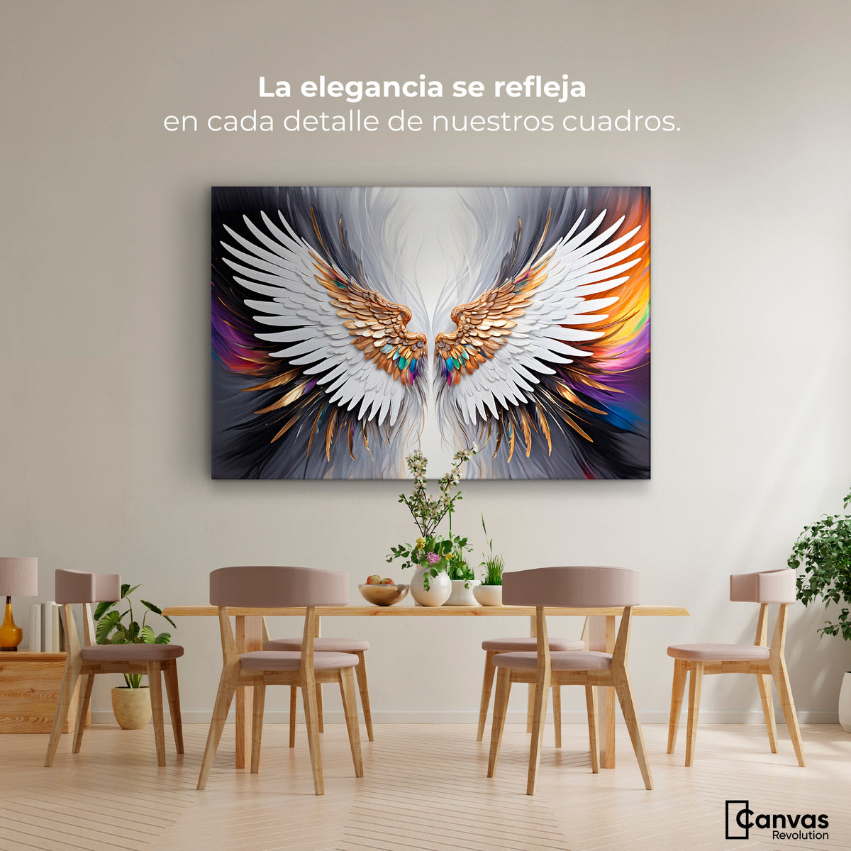 Cuadros Decorativos Canvas Revolution | Alas De Sueno | Montaje4