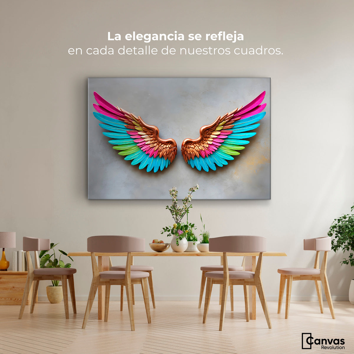 Cuadros Decorativos Canvas Revolution | Angel Resplandor | Montaje4