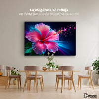 Cuadros Decorativos Canvas Revolution | Aura Hibisco Magico | Montaje4