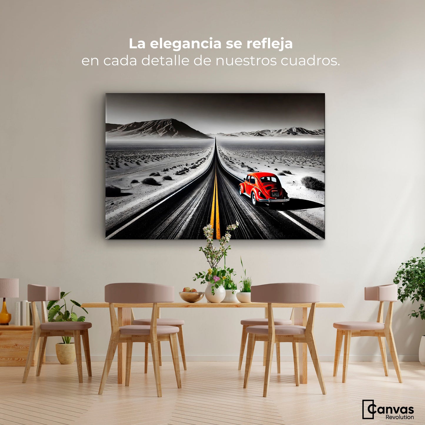 Cuadros Decorativos Canvas Revolution | Aventura Roja | Montaje4