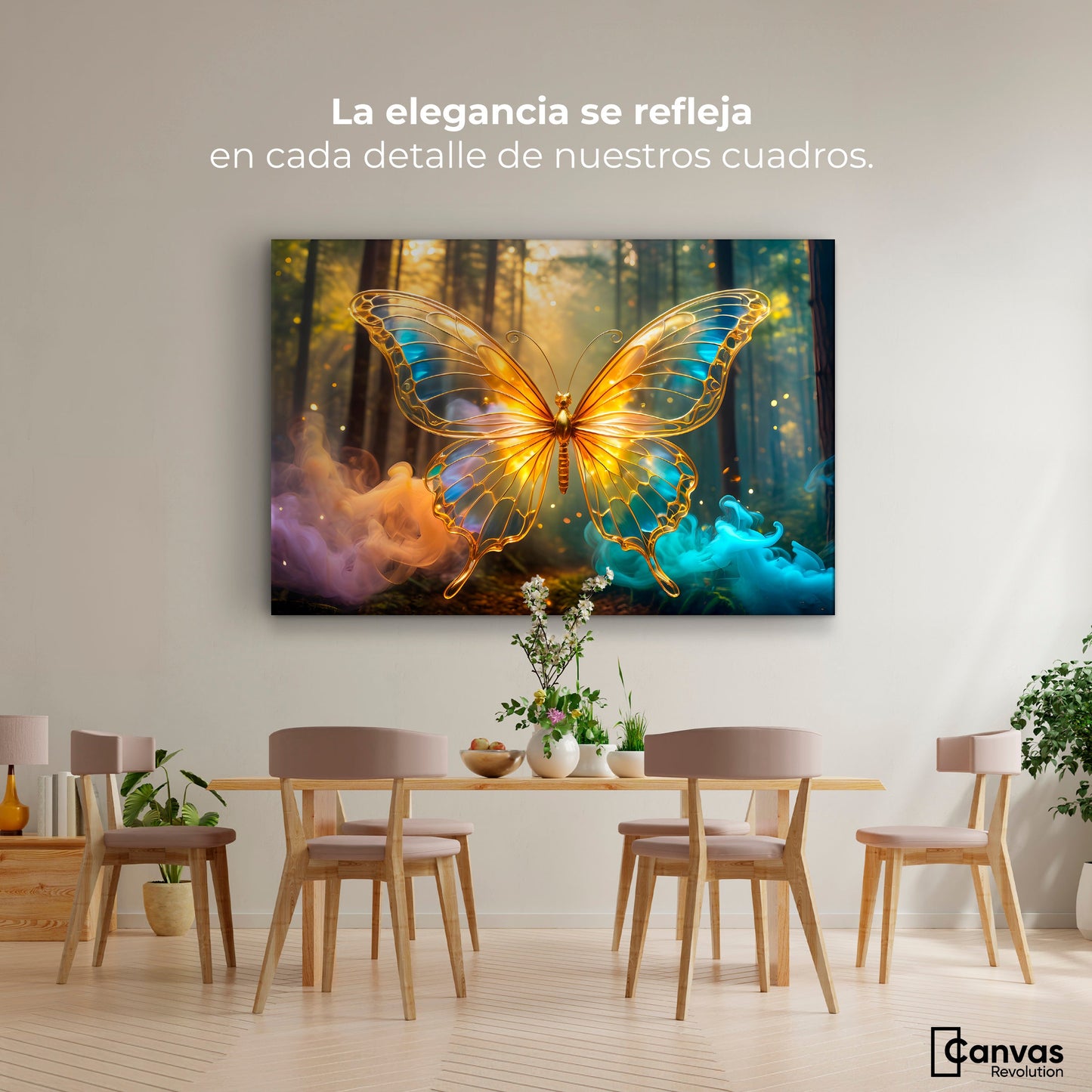 Cuadros Decorativos Canvas Revolution | Bosque De Cristal | Montaje4