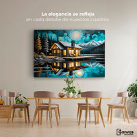 Cuadros Decorativos Canvas Revolution | Cabana En Calma | Montaje4