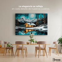 Cuadros Decorativos Canvas Revolution | Cabana Y Reflejo | Montaje4