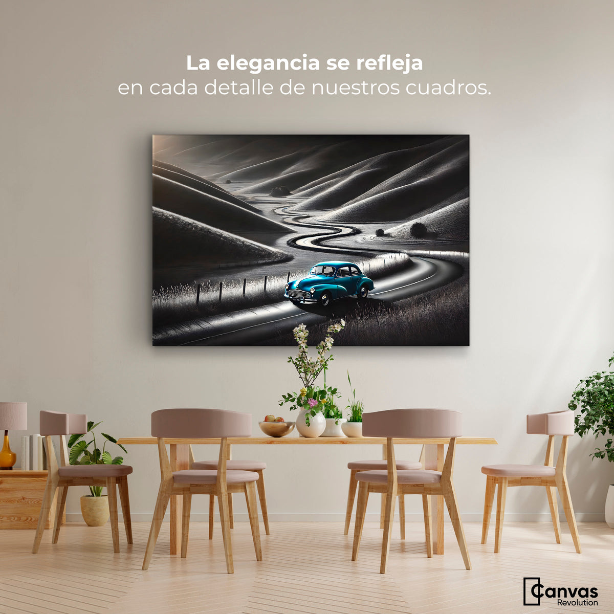 Cuadros Decorativos Canvas Revolution | Carretera Celeste | Montaje4