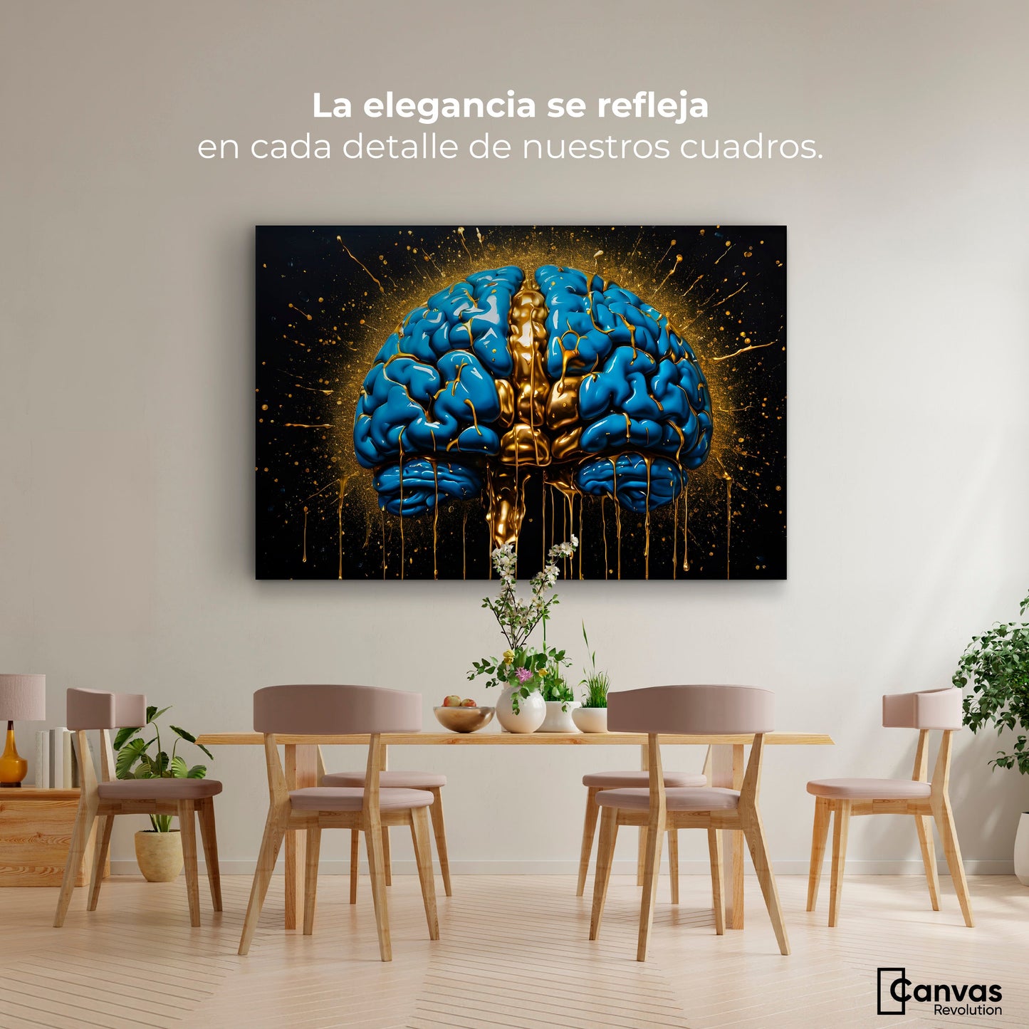 Cuadros Decorativos Canvas Revolution | Cerebro Luminoso | Montaje4