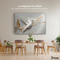 Cuadros Decorativos Canvas Revolution | Colibri Armonioso | Montaje4