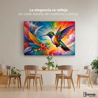 Cuadros Decorativos Canvas Revolution | Colibri Celestial | Montaje4