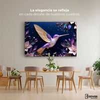 Cuadros Decorativos Canvas Revolution | Colibri Eterno | Montaje4
