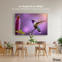 Cuadros Decorativos Canvas Revolution | Colibri Floresta | Montaje4