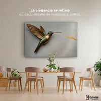 Cuadros Decorativos Canvas Revolution | Colibri Fuerza Luz | Montaje4