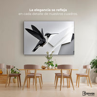 Cuadros Decorativos Canvas Revolution | Colibri Geometrico | Montaje4
