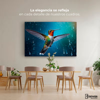 Cuadros Decorativos Canvas Revolution | Colibri Mistico | Montaje4