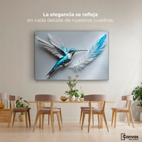 Cuadros Decorativos Canvas Revolution | Colibri Zafiro | Montaje4