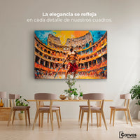 Cuadros Decorativos Canvas Revolution | Combate Gladiador | Montaje4