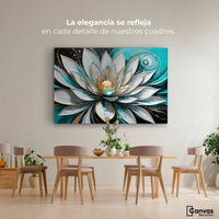 Cuadros Decorativos Canvas Revolution | Esencia De Loto | Montaje4