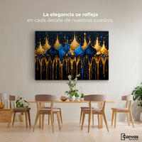 Cuadros Decorativos Canvas Revolution | Esplendor Dorado | Montaje4