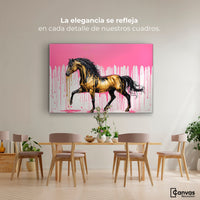 Cuadros Decorativos Canvas Revolution | Esplendor Oro Rosa | Montaje4