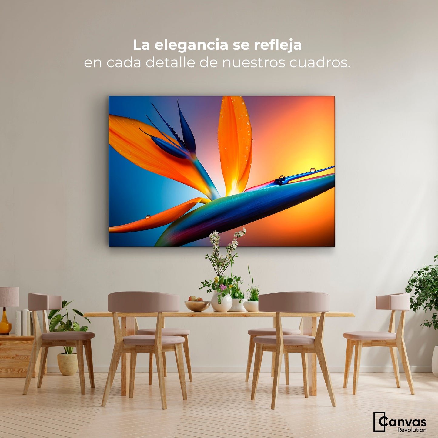 Cuadros Decorativos Canvas Revolution | Flor Paraiso Eterno | Montaje4