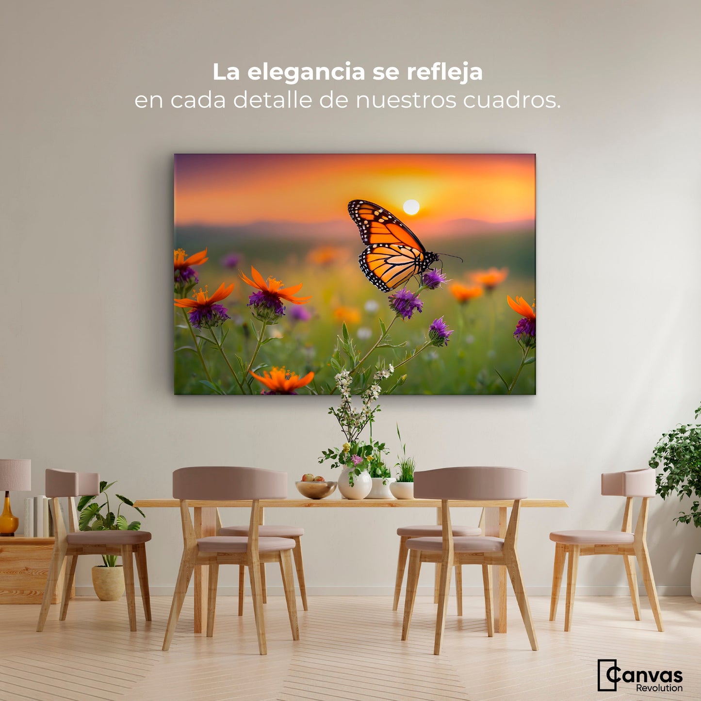 Cuadros Decorativos Canvas Revolution | Flores Del Alba | Montaje4