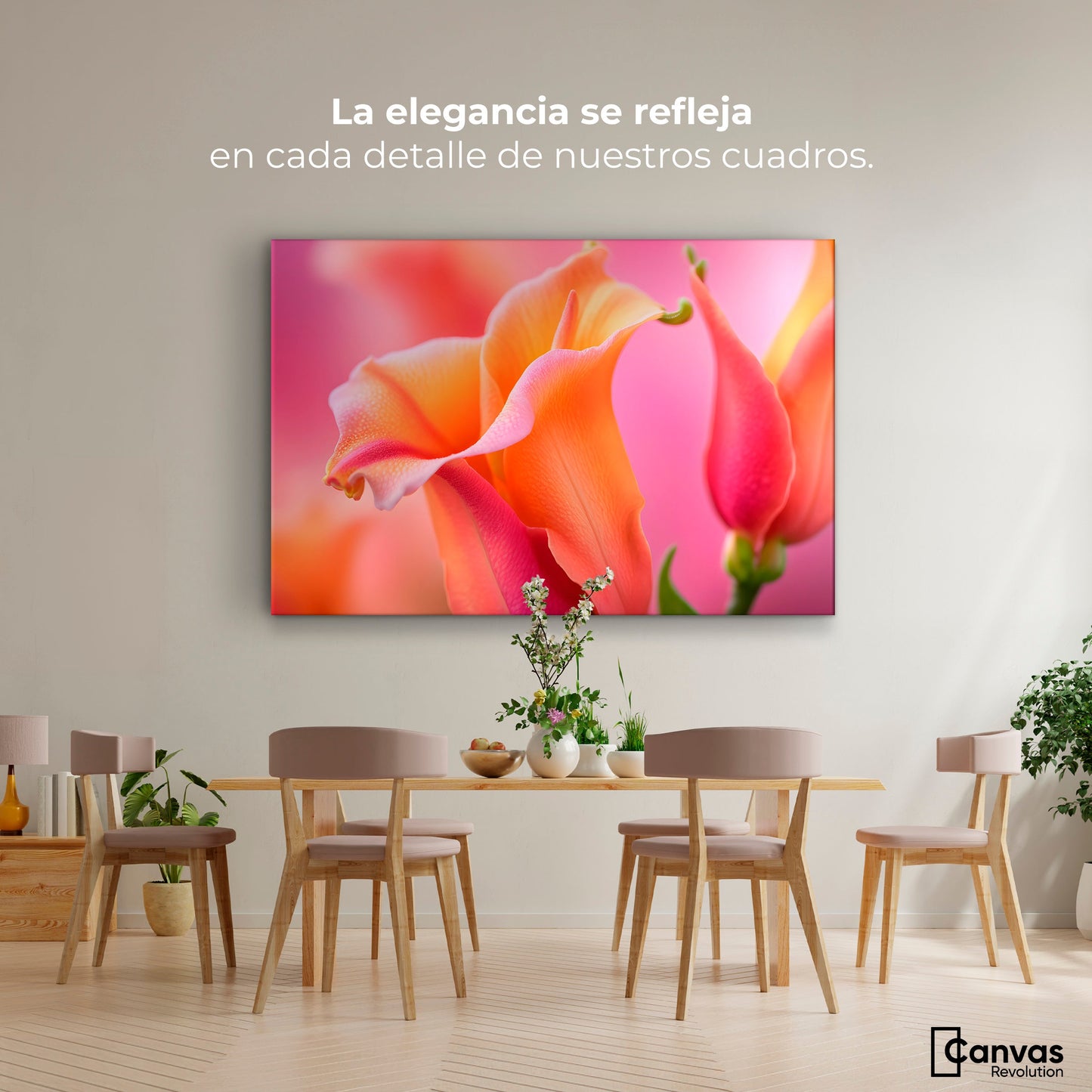 Cuadros Decorativos Canvas Revolution | Fragancia De Dragon | Montaje4