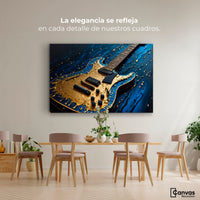 Cuadros Decorativos Canvas Revolution | Guitarra Luminosa | Montaje4