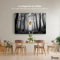 Cuadros Decorativos Canvas Revolution | Hoja En Silencio | Montaje4