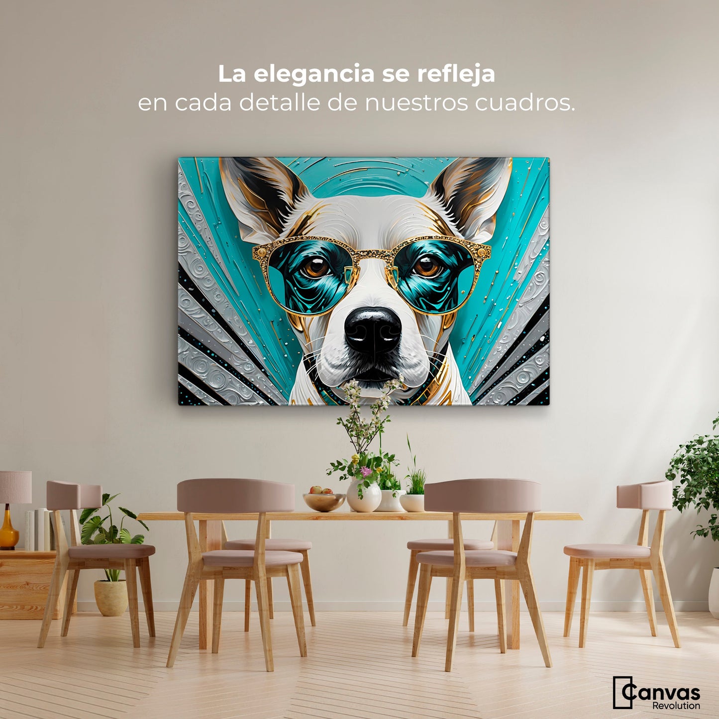 Cuadros Decorativos Canvas Revolution | Lentes Caninos | Montaje4