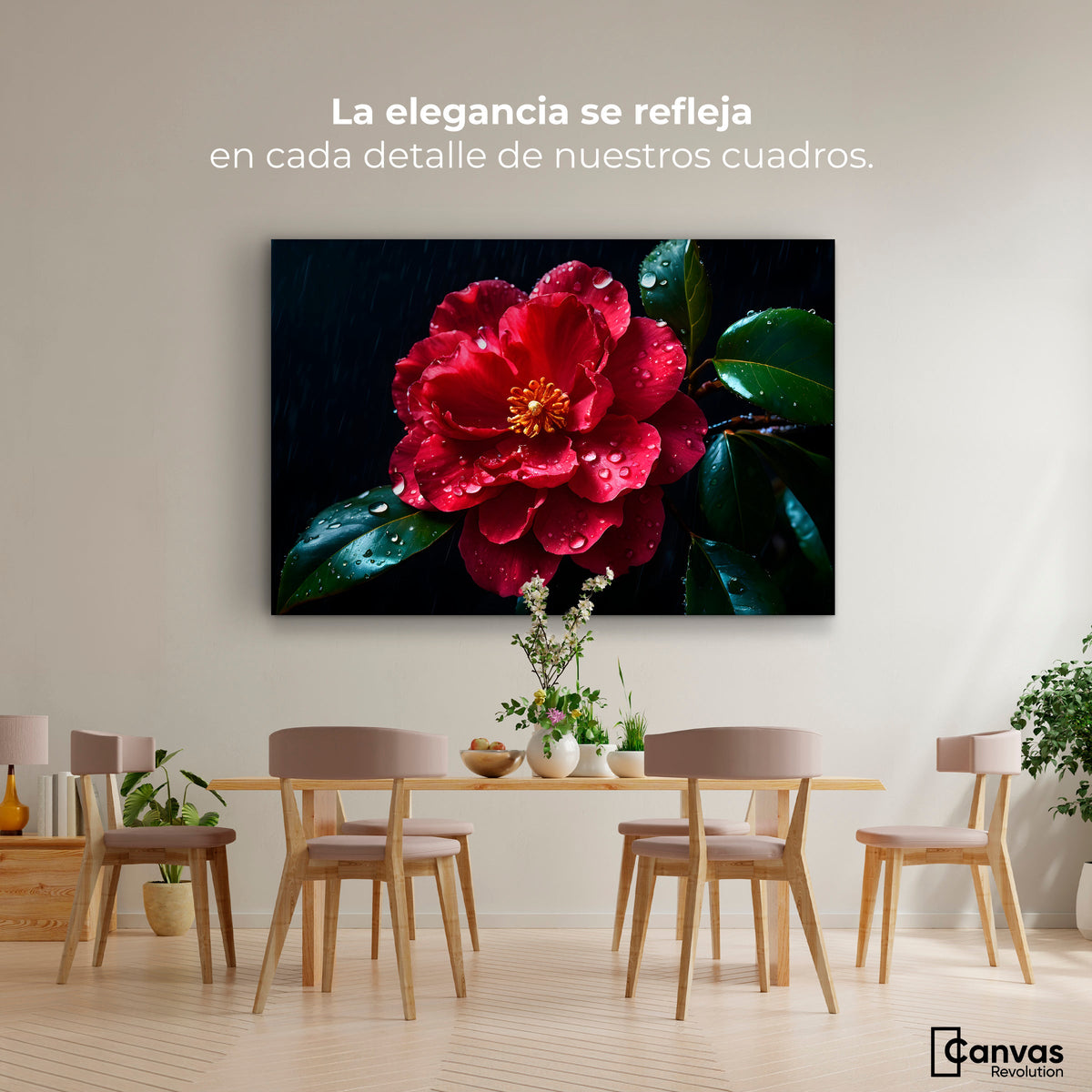 Cuadros Decorativos Canvas Revolution | Magia De Camelia | Montaje4