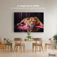 Cuadros Decorativos Canvas Revolution | Majestad Rosada | Montaje4