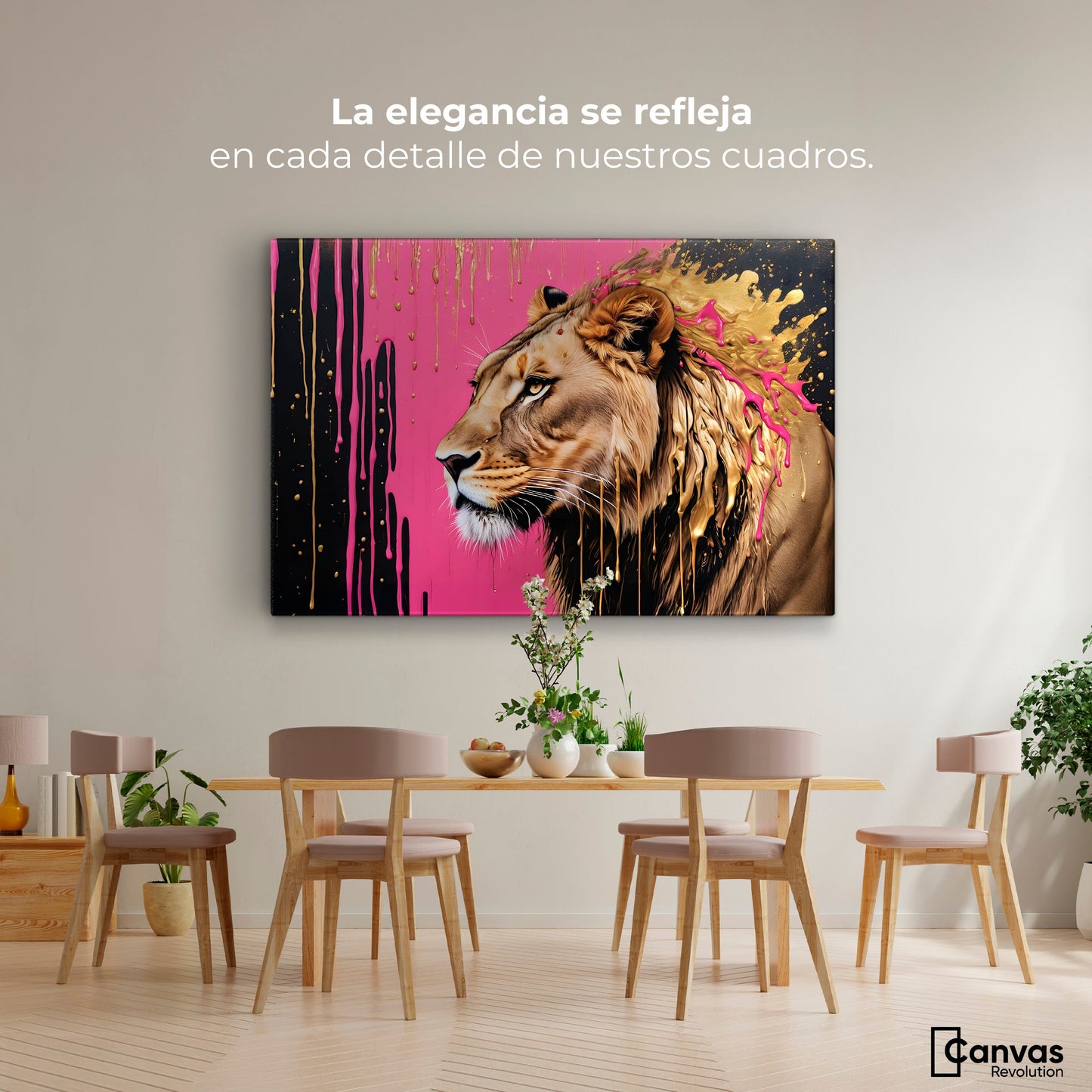 Cuadros Decorativos Canvas Revolution | Melena Majestuosa | Montaje4