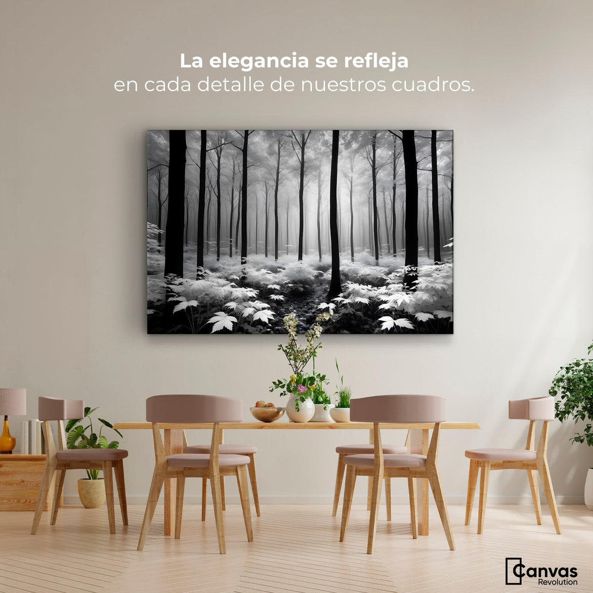 Cuadros Decorativos Canvas Revolution | Misterio En Bosque | Montaje4