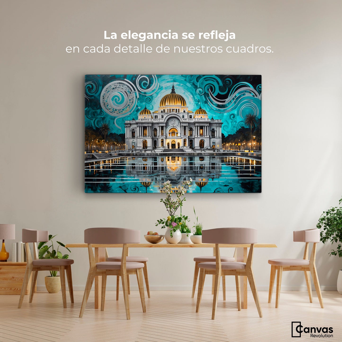 Cuadros Decorativos Canvas Revolution | Palacio De Luz | Montaje4